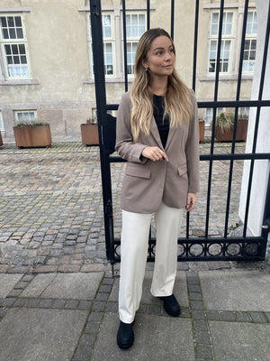 Sigrid Blazer - Fossil - TeeShoppen Group™ - Blazer - Object