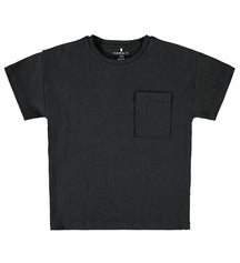 T -shirt με τσέπη - μαύρο
