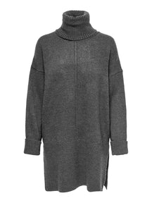 Tatiana Roll Neck Pullover - Dark Grey