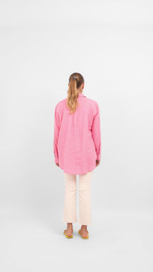 Tokyo Linen Shirt - Sachet Pink