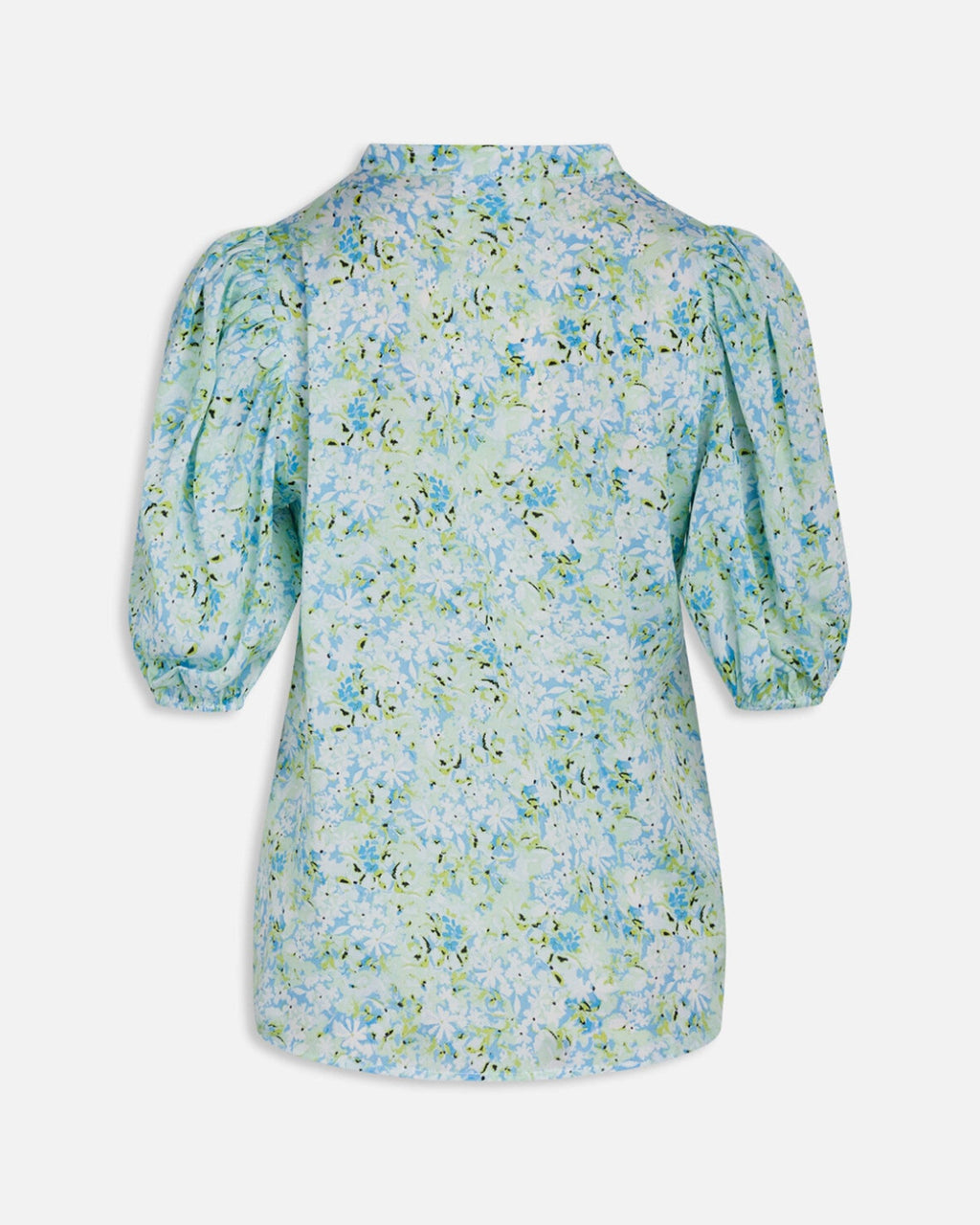 Varia Blouse - Blue/Green Flower