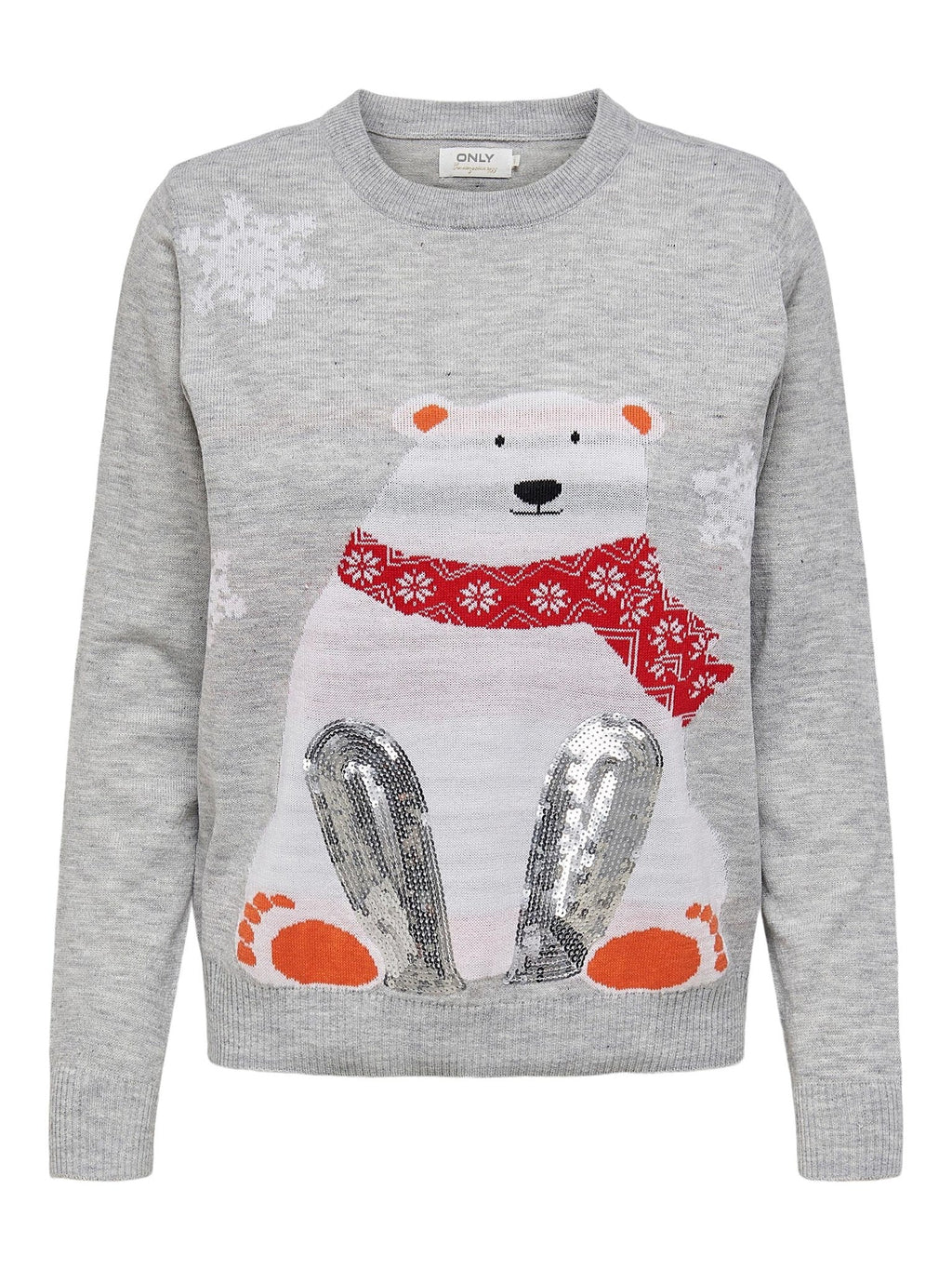 Xmas Snow Pullover - Light gray