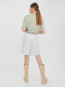 Zelda Υψηλή μέση χαλαρή Shorts - γκρίζος